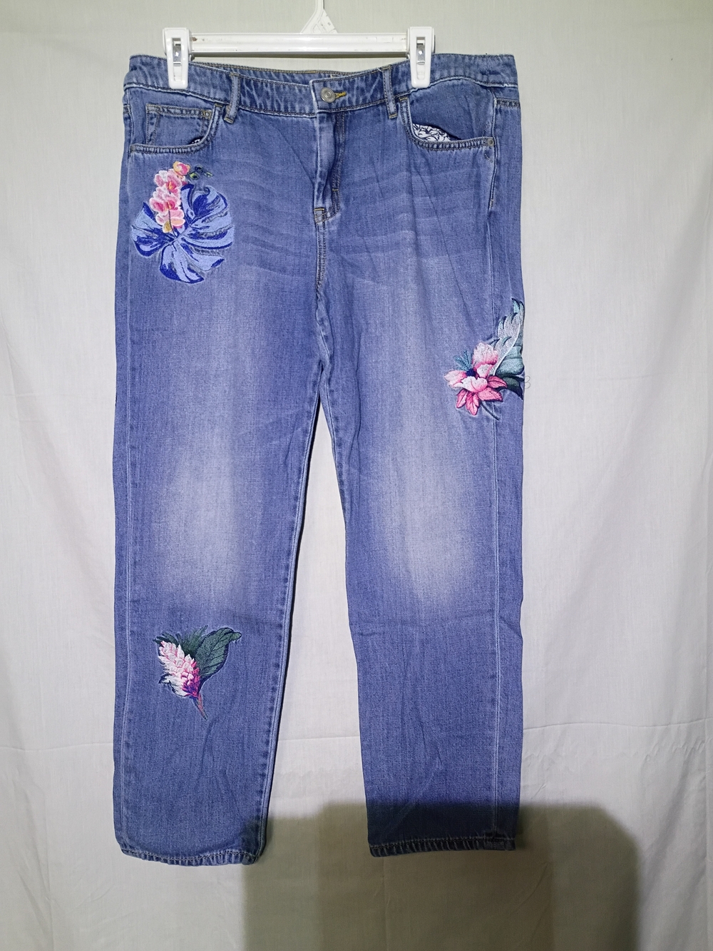 Tommy Bahama Floral Embroidered 'Boyfriend' Women's Jeans 31x29